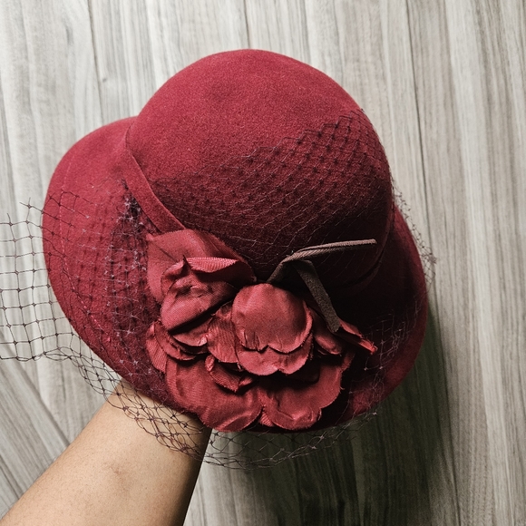 Betmar Style WPL 5923 100% Wool  Late 1950s early 1960s Cherry Red - Picture 11 of 16